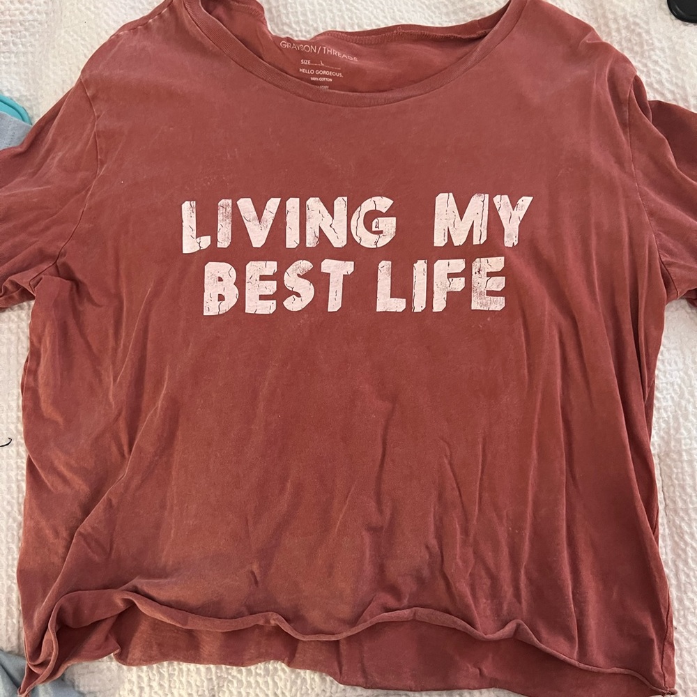 Living my Best Life crop top